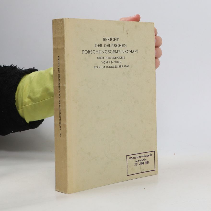 Various authors Bericht der Deutschen Forschungsgemeinschaft