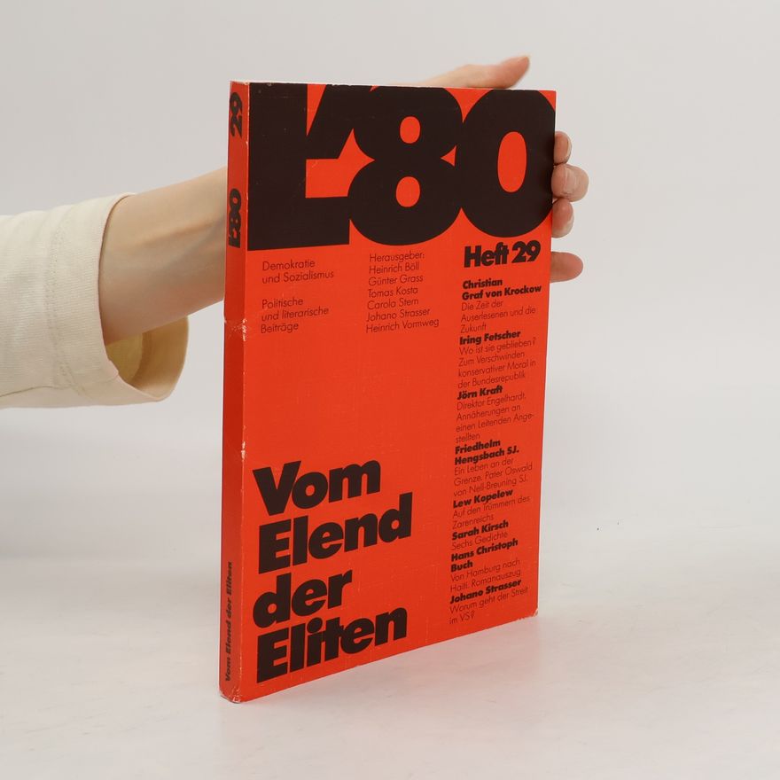 Johano Strasser Vom Elend der Eliten