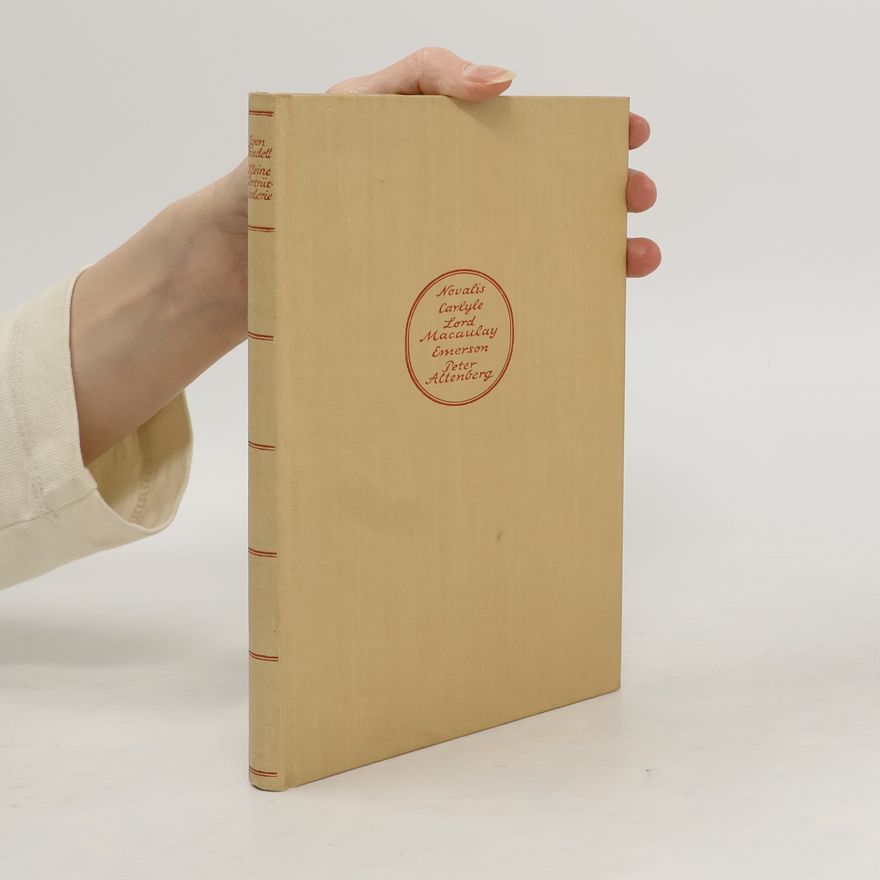 Egon Friedell Kleine Porträtgalerie. Fünf Essays