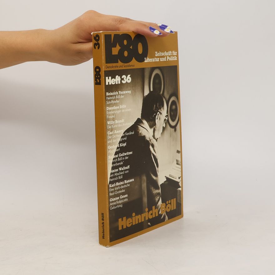 Heinrich Böll L'80 Heft 36. Zeitschrift für Literatur und Politik