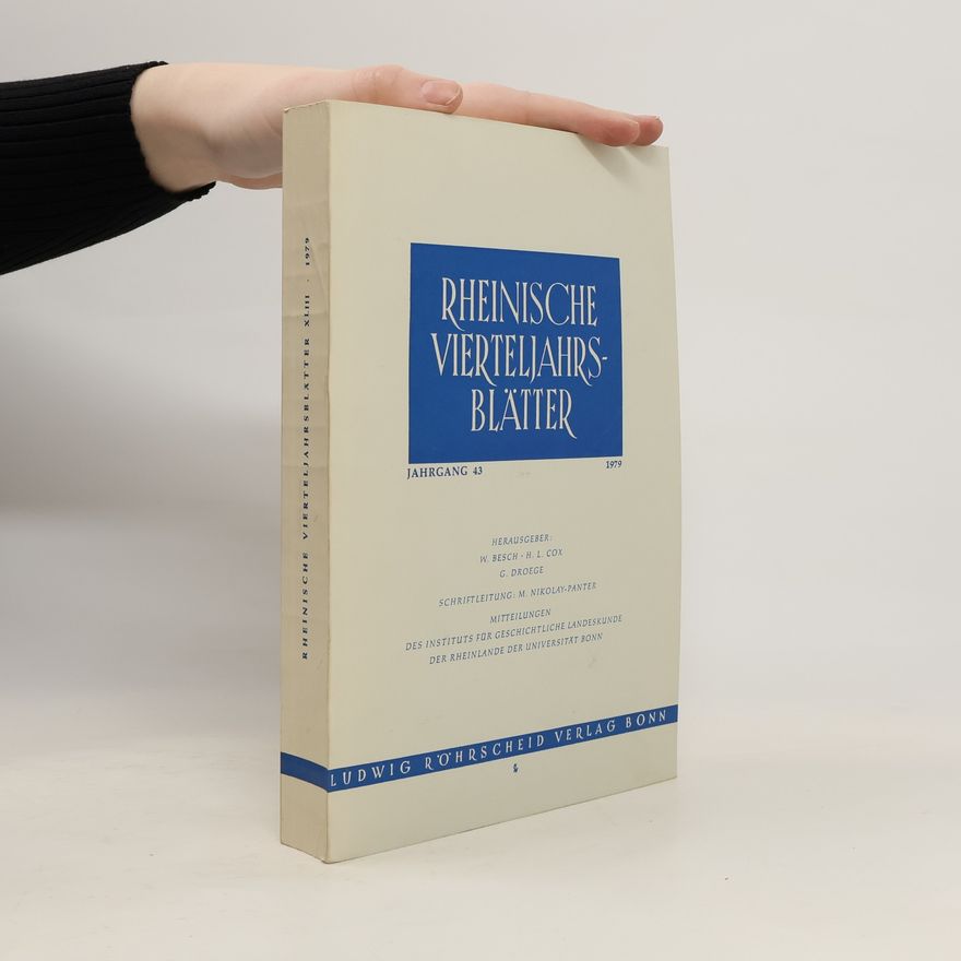 Autorenkollektiv Rheinische Vierteljahrsblätter 1979