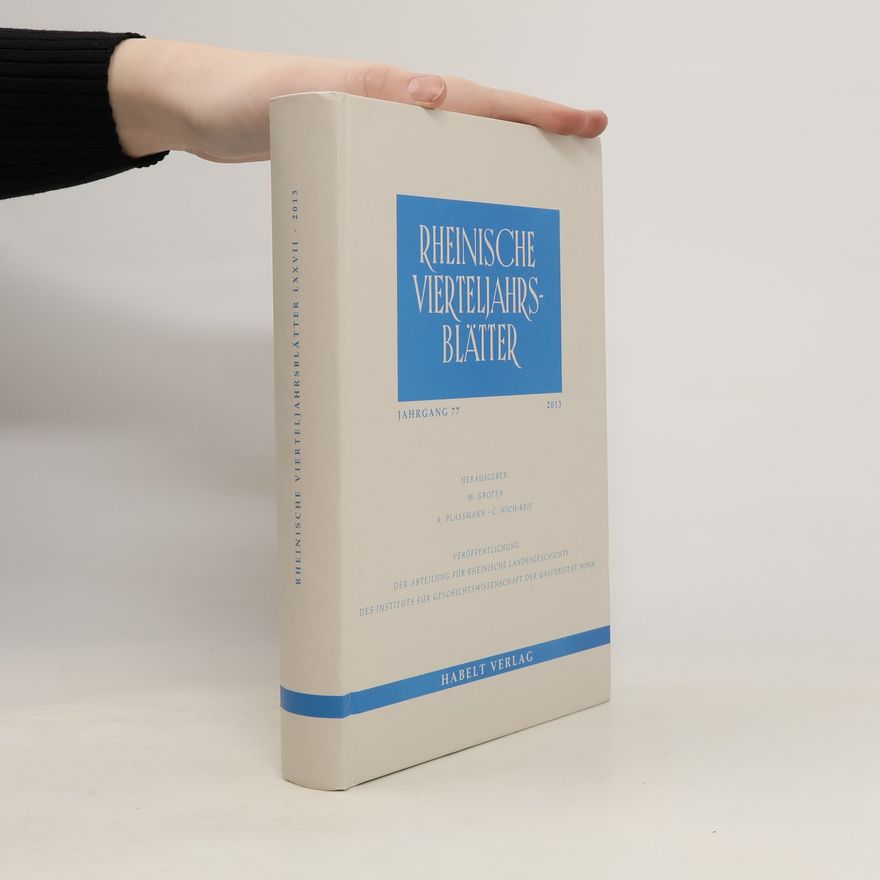 Autorenkollektiv Rheinische Vierteljahrsblätter 2013