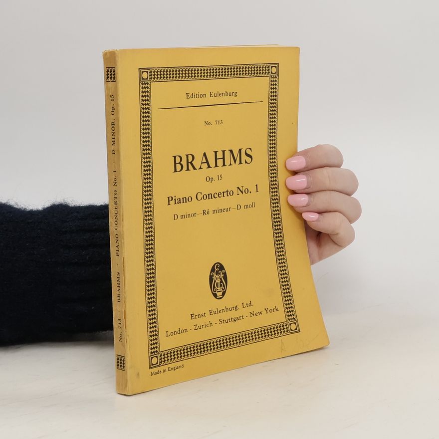 Kolektiv autorů Brahms Op. 15. Piano Concerto No. 1