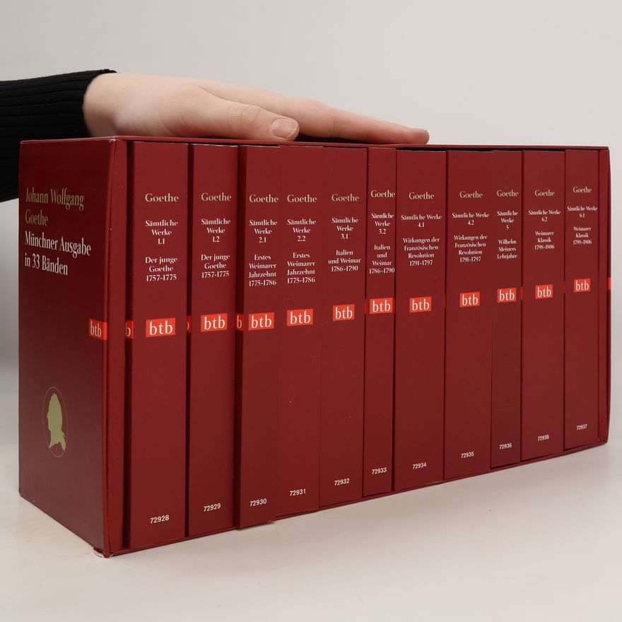 Johann Wolfgang von Goethe Goethe Münchner Ausgabe 33 Bände Box