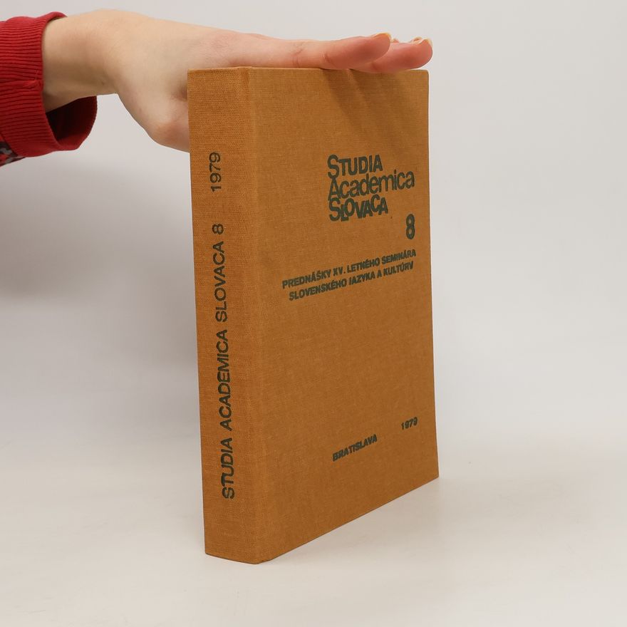 Collectif d'auteurs Studia Academica Slovaca 8/1979