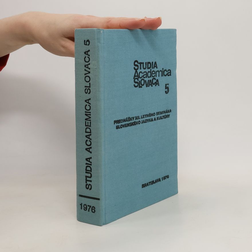Collectif d'auteurs Studia Academica Slovaca 5