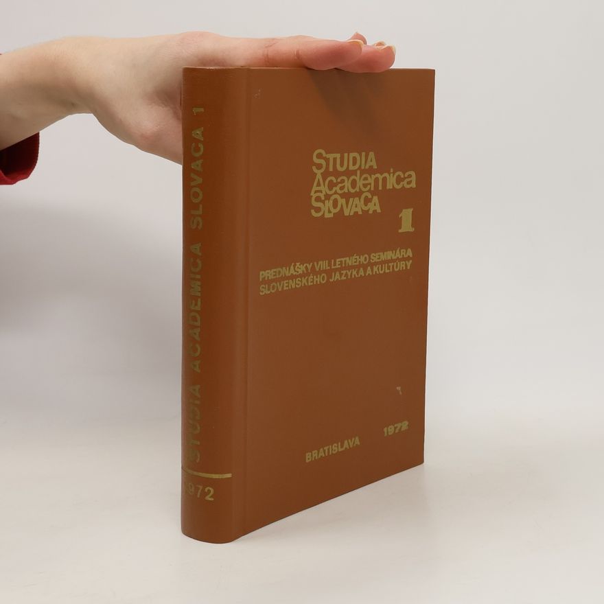 Collectif d'auteurs Studia Academica Slovaca 1/1972