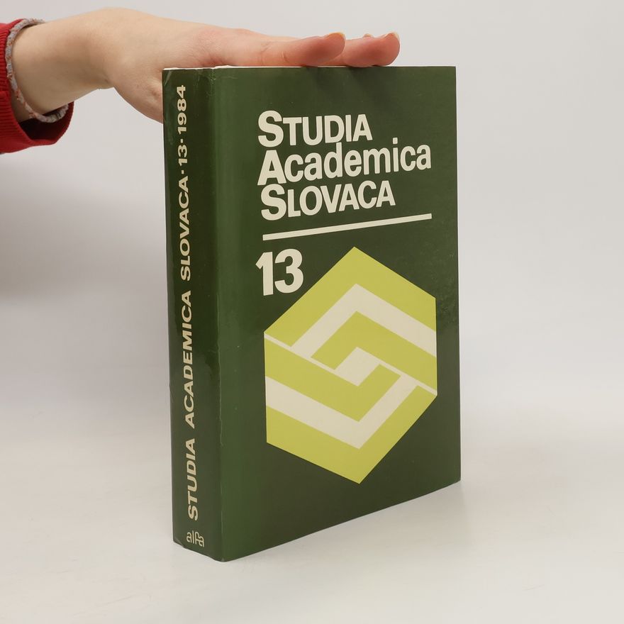 Collectif d'auteurs Studia Academica Slovaca 13