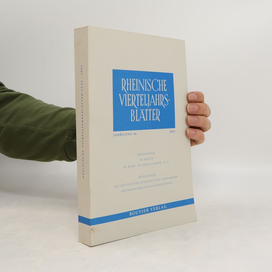 Various authors Rheinische Vierteljahrsblätter