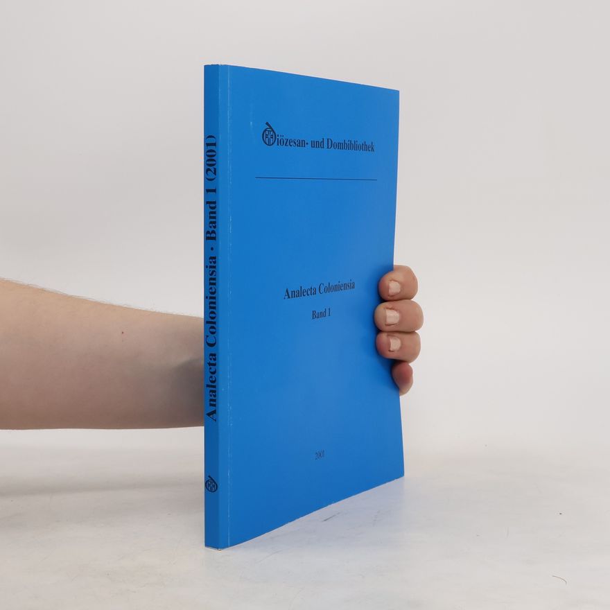 Autorenkollektiv Analecta Coloniensia. Band 1