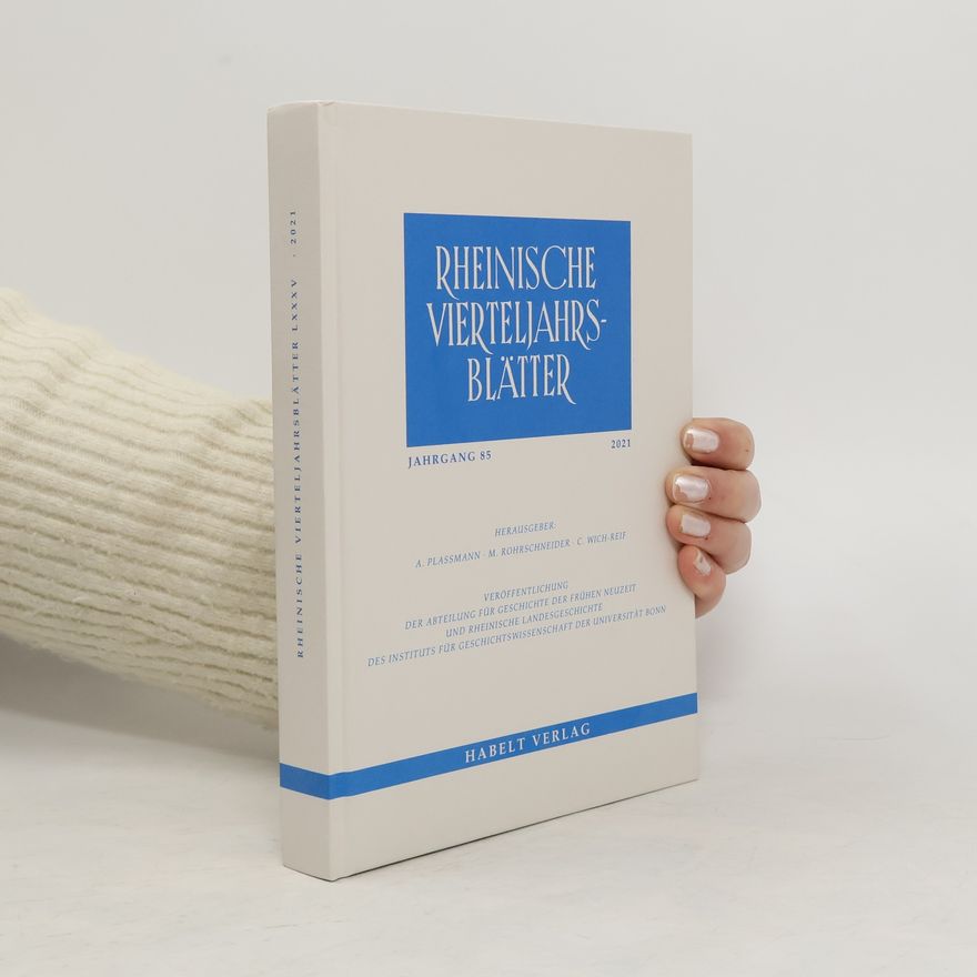 Collectif d'auteurs Rheinische Vierteljahrsblätter
