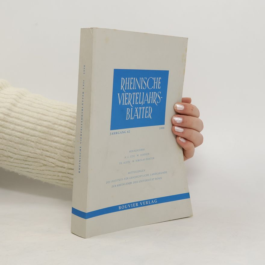 Collectif d'auteurs Rheinische Vierteljahrsblätter. Jahrgang 62