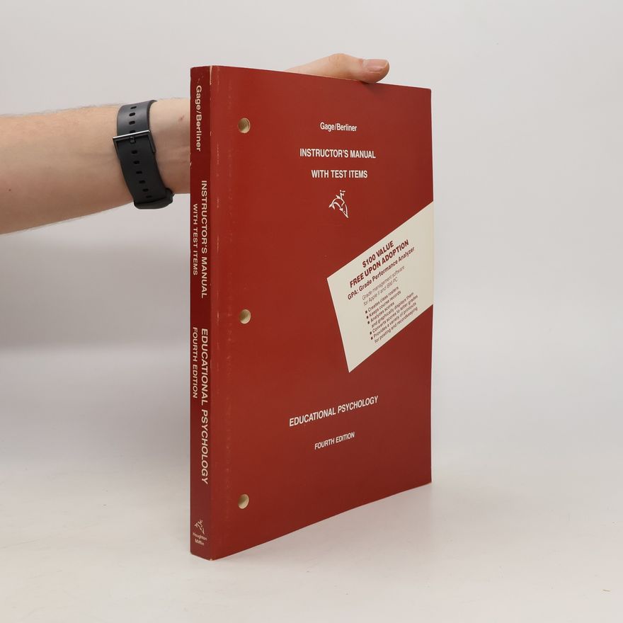 David C. Berliner Instructor's Manual with Test Items
