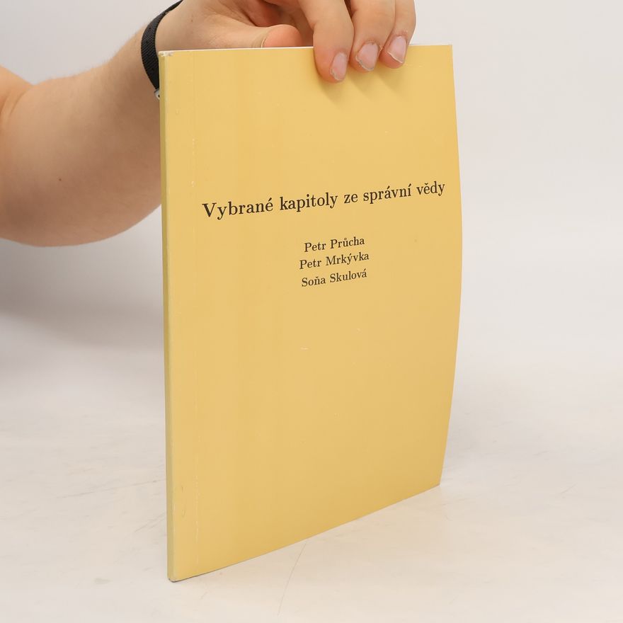 Soňa Skulová Vybrané kapitoly ze správní vědy