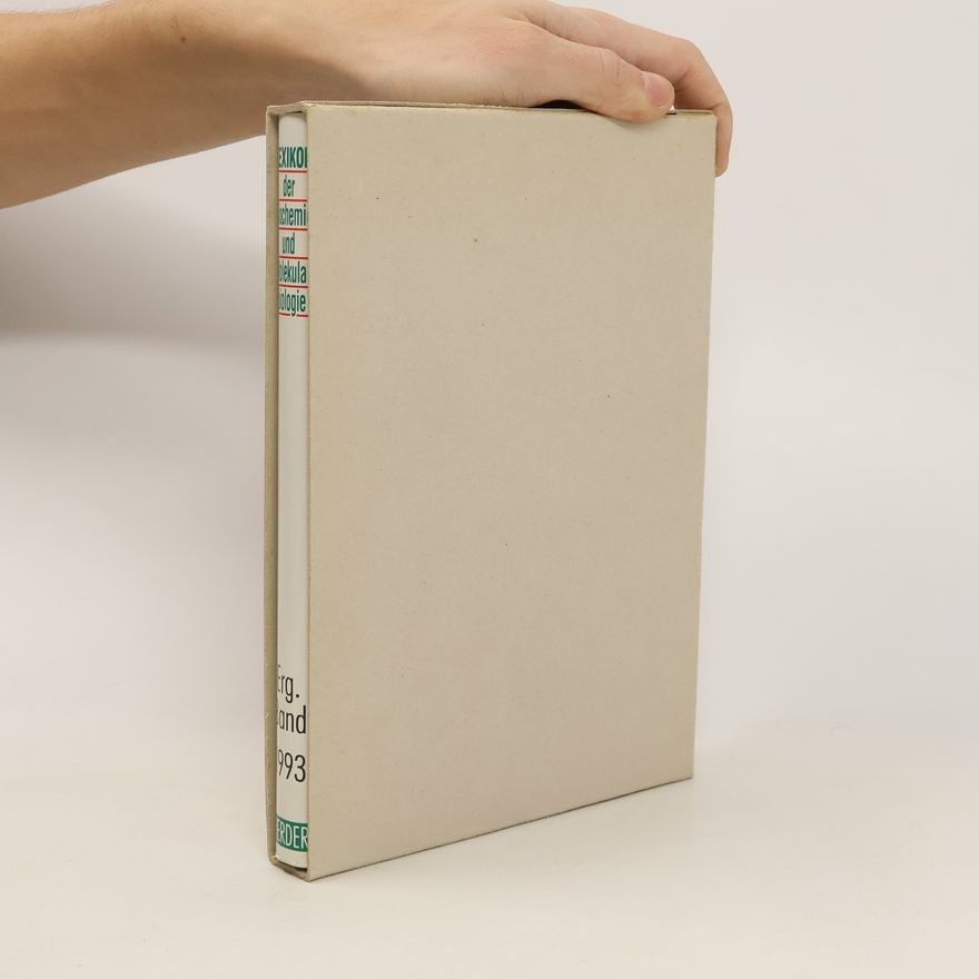 Sabine Ganter Lexikon der Biochemie und Molekularbiologie. Ergänzungsband 1993, A-Z