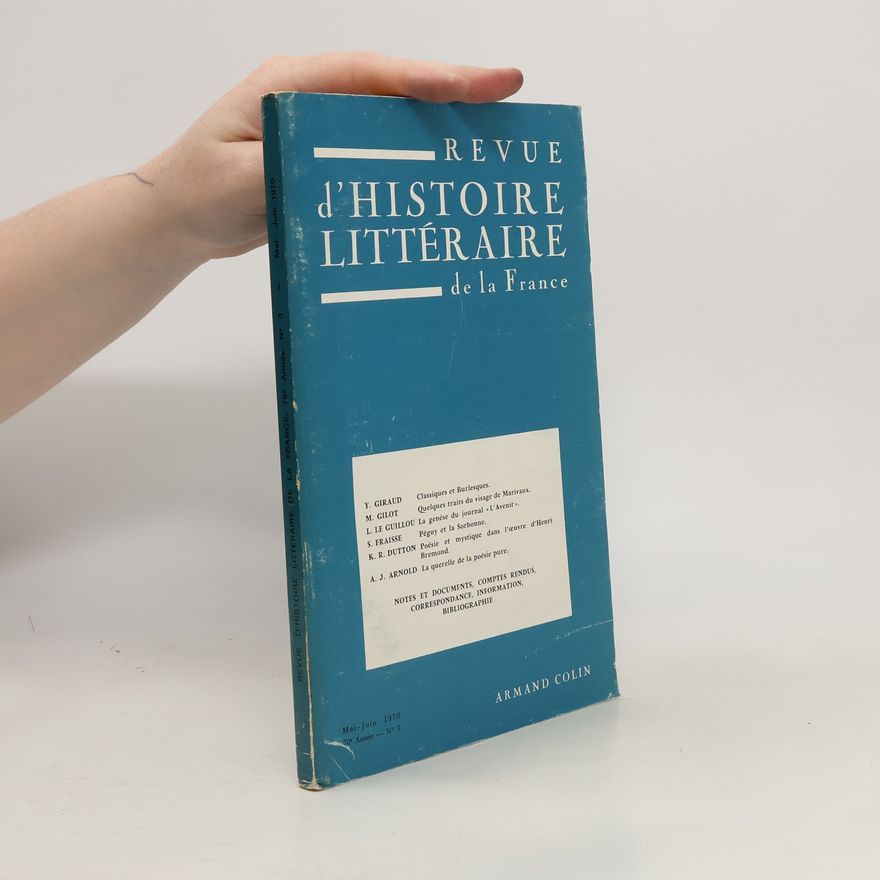 Kolektiv autorů Revue d'historie littéraire de la France. 5-6/1970