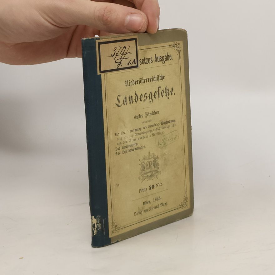 Autorenkollektiv Niederösterreichische Landsgesetze