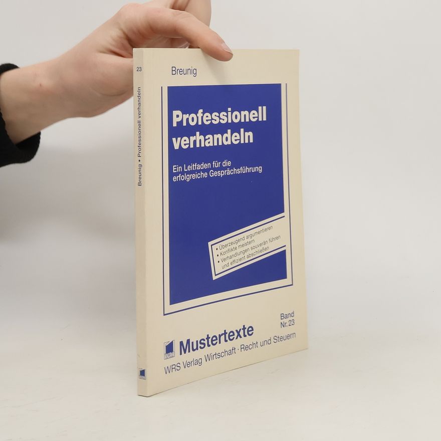 Gisbert Breunig Professionell verhandeln
