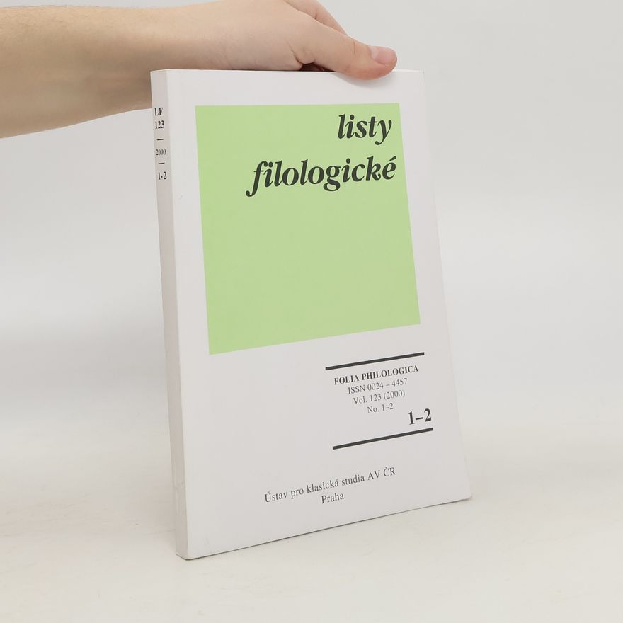 Autorenkollektiv Listy filologické 123