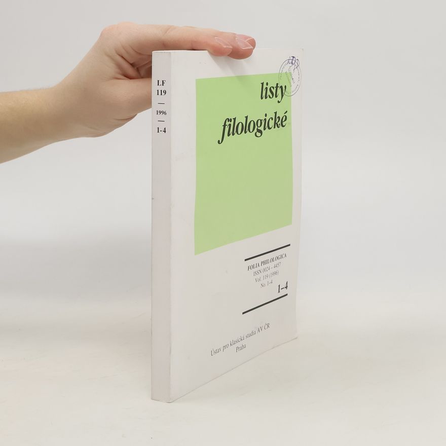 AA.VV. Listy filologické 1-4/1996