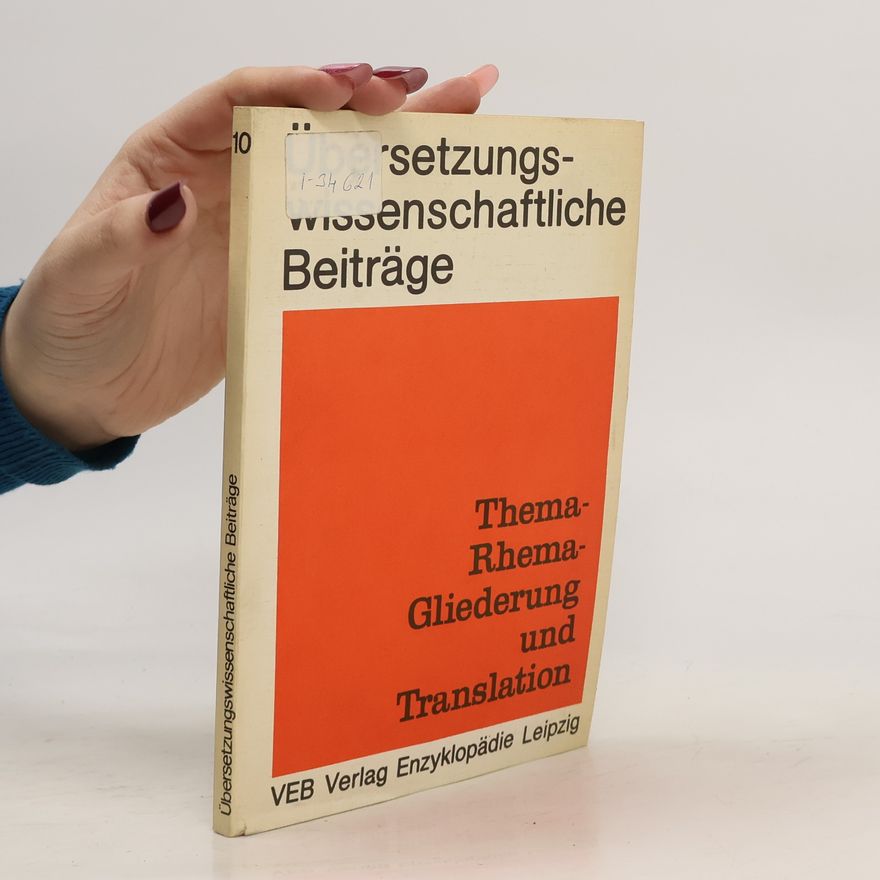 Bernd Koenitz Thema-Rhema-Gliederung und Translation