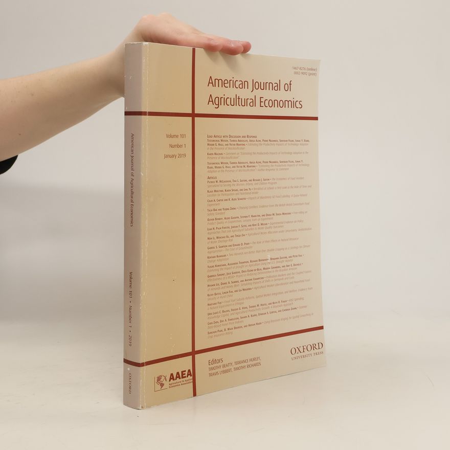 Kolektiv autorů American journal of agricultural economics