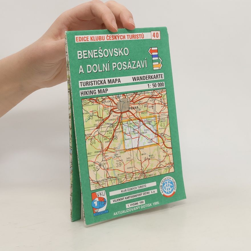 Vilém Uher Benešovsko. Turistická mapa. Wanderkarte. Hiking Map