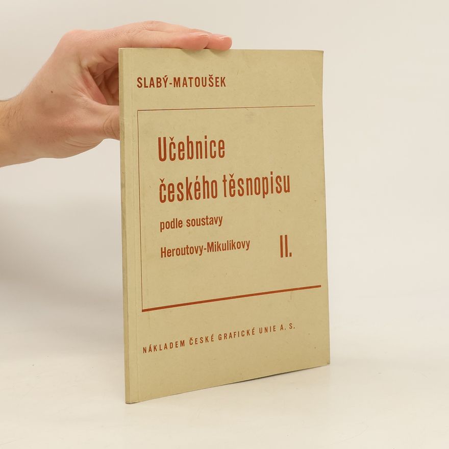 Collectif d'auteurs Učebnice českého těsnopisu II. díl