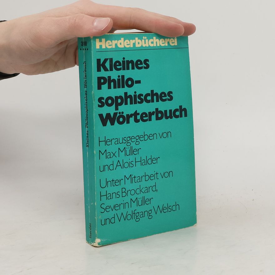 Friedrich Max Müller Kleines Philosophisches Wörterbuch