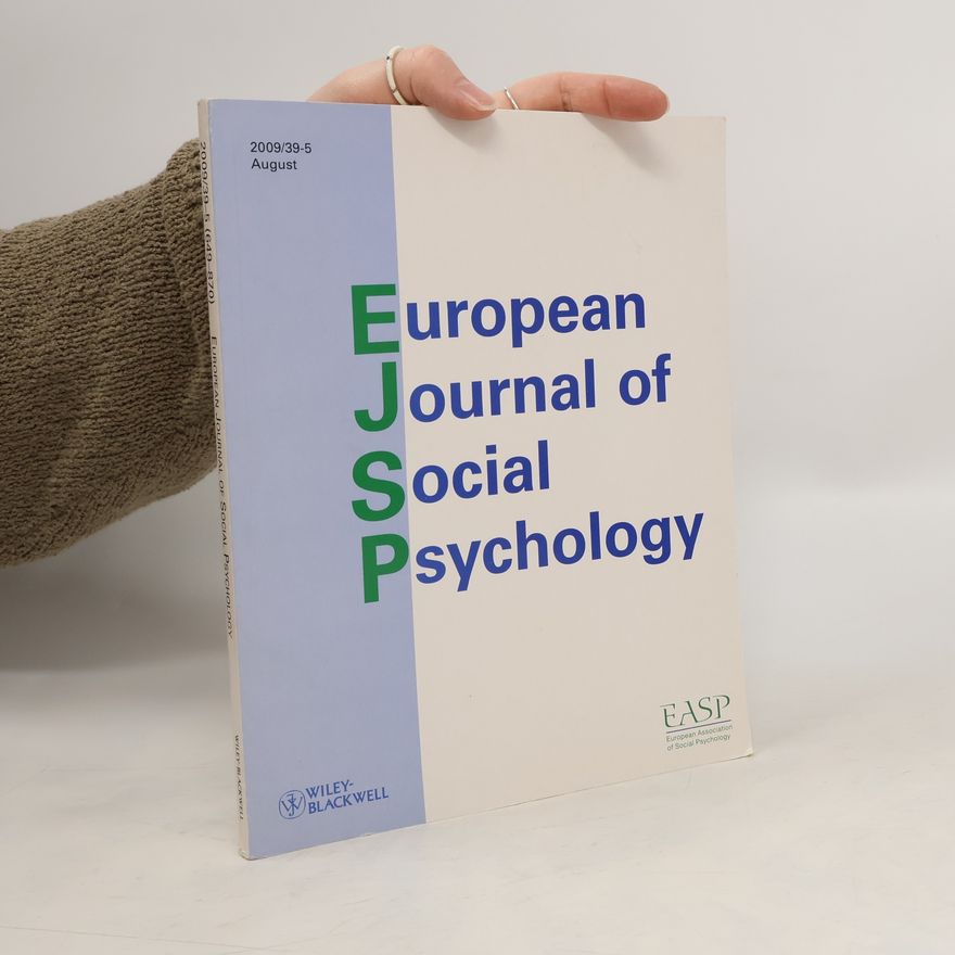 Various authors European Journal of Social Psychology 2009/39-5