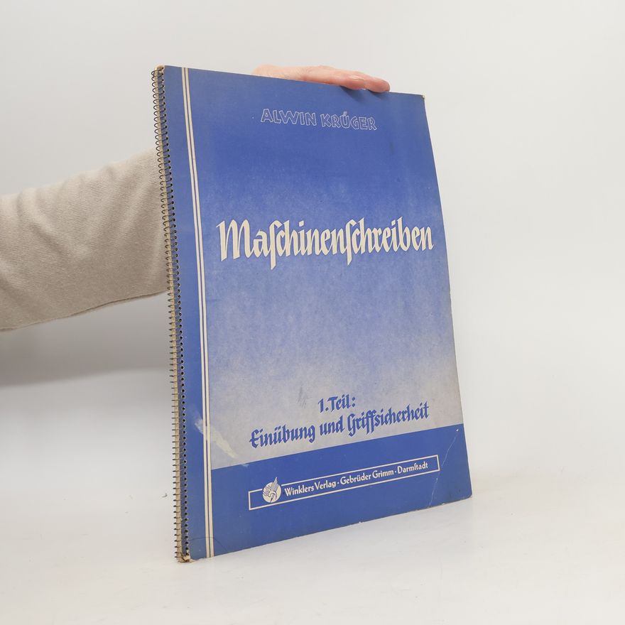 Alwin Krüger Lehrbuch des Maschinenschreibens