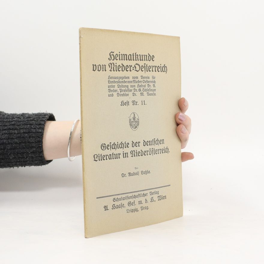 Rudolf Latzke Volkskunde von Nieder=Oesterreich 11
