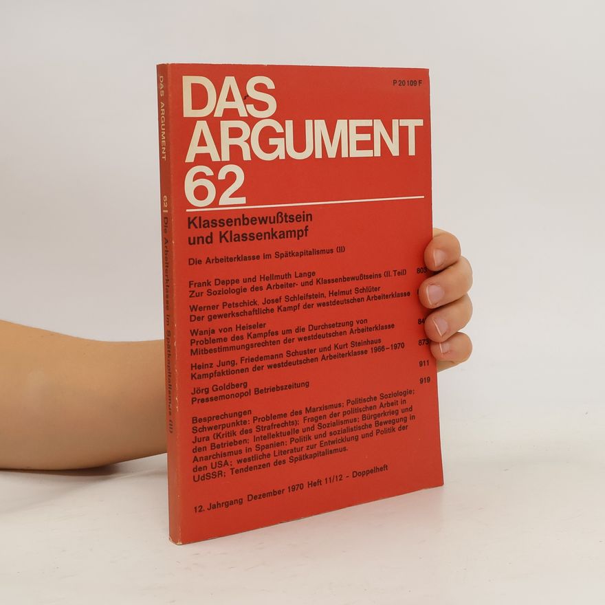 Various authors Das Argument 62. Heft 11/12