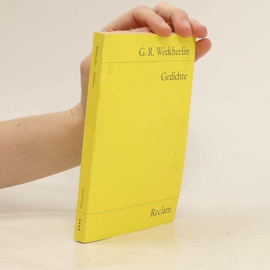 Georg Rodolf Weckherlin Gedichte