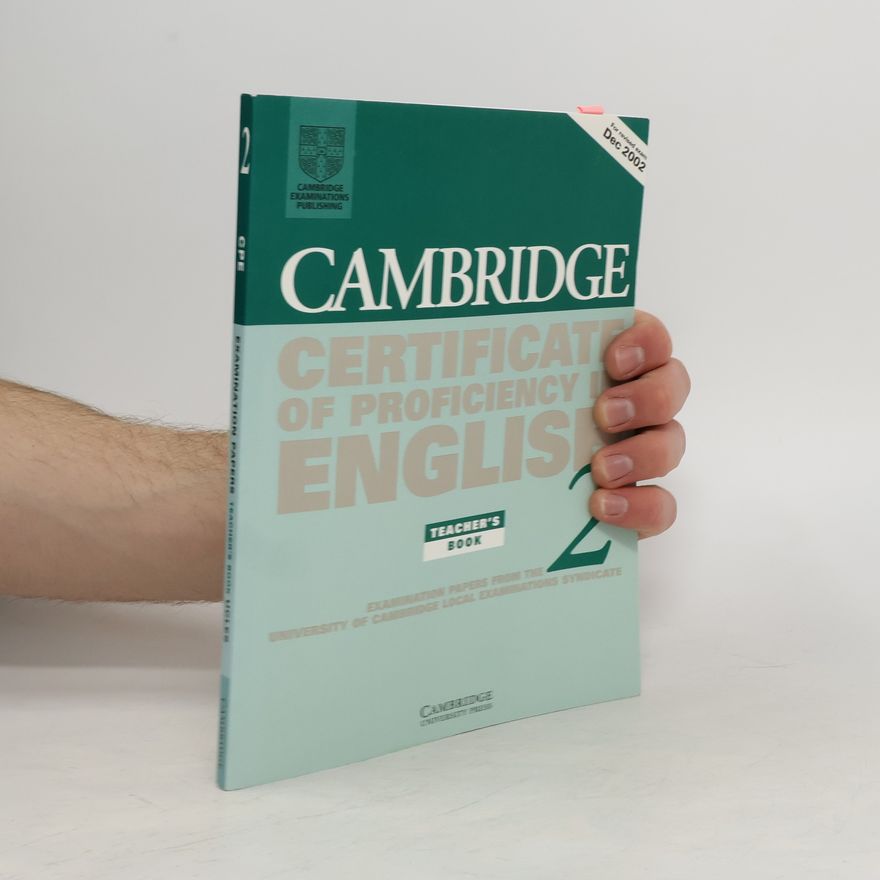 Kolektiv autorů Cambridge Certificate of Proficiency in English 2 Teacher's Book