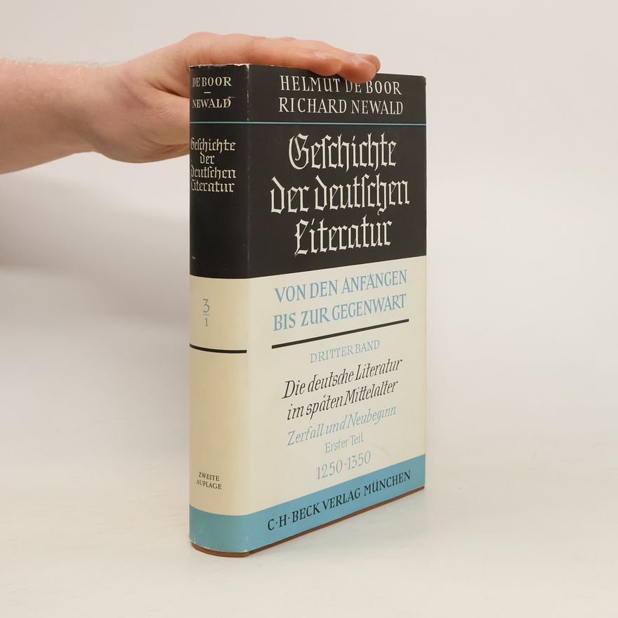 Various authors Geschichte der Deutschen literatur 3/1