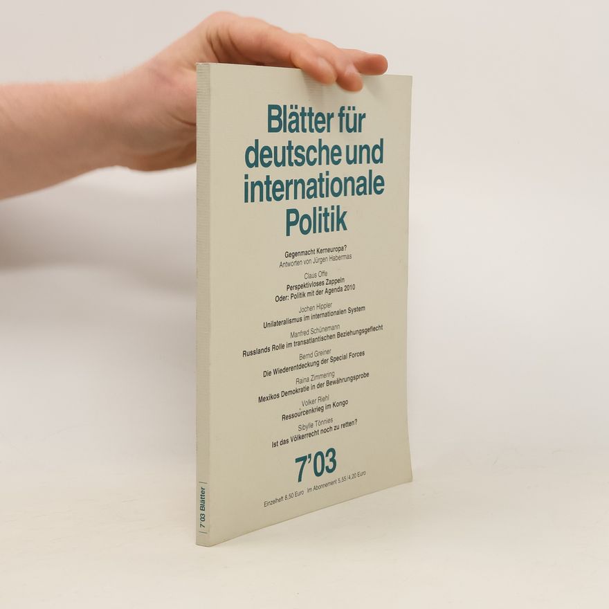 Autorenkollektiv Blätter für deutsche internationale Politik 7/2003