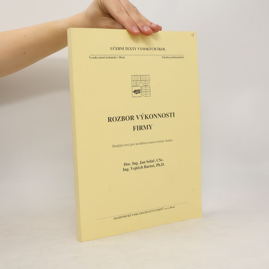 Vojtěch Bartoš Rozbor výkonnosti firmy
