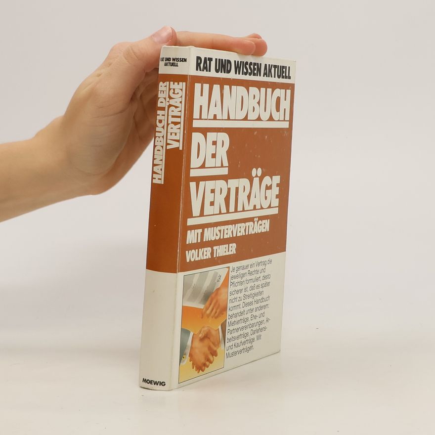 Volker Thieler Handbuch der Verträge