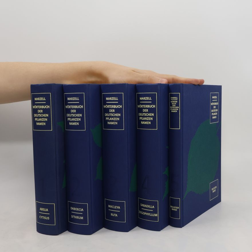 Heinrich Marzell Wörterbuch der deutschen Pflanzennamen 1-4 + Registerband