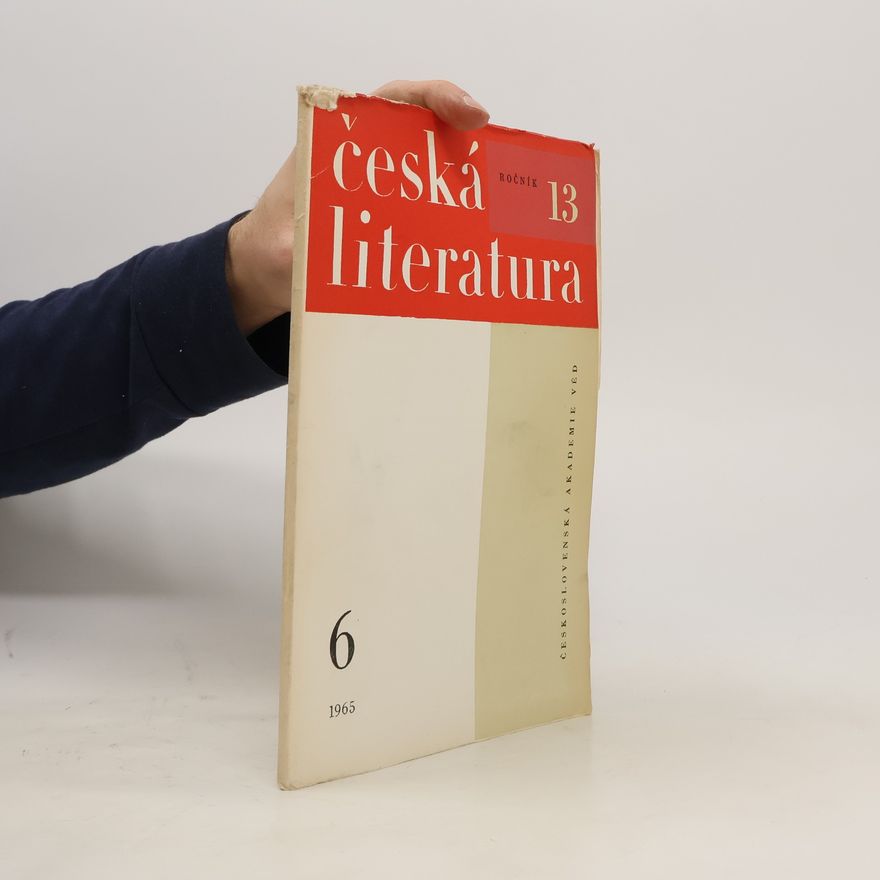 Various authors Česká literatura 6/1965