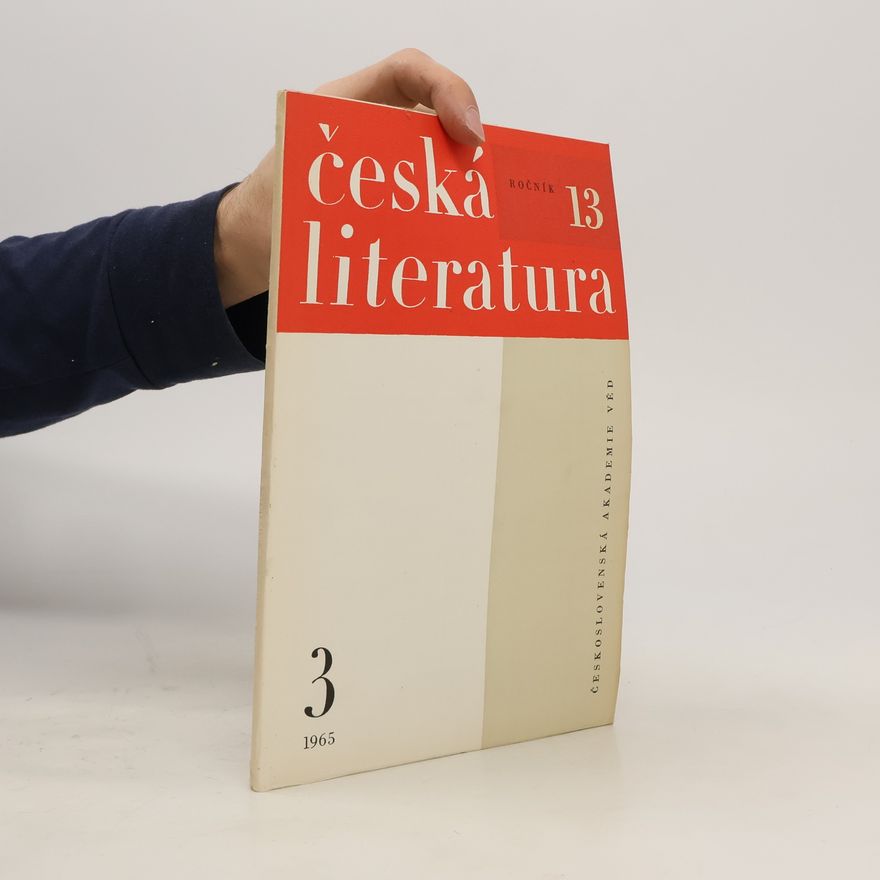 Autorenkollektiv Česká literatura 3/1965