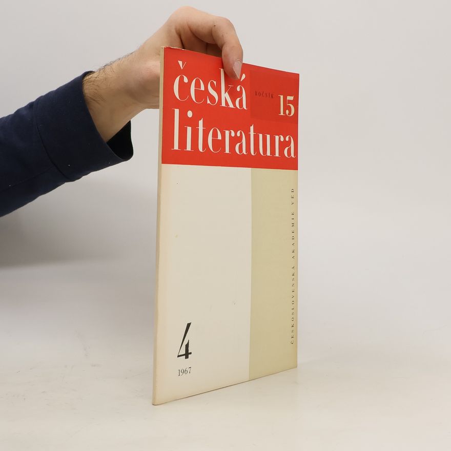 Various authors Česká literatura 4/1967