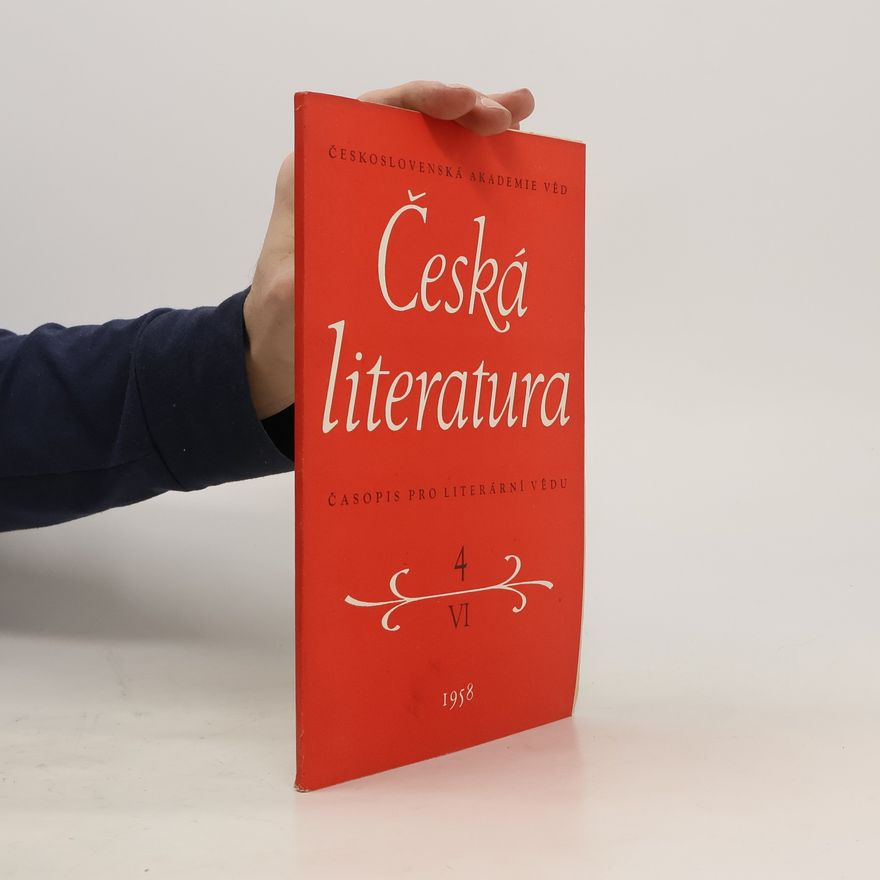 Various authors Česká literatura 4/1958