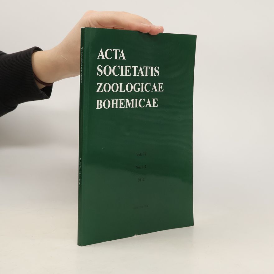 Collectif d'auteurs Acta societatis zoologicae Bohemicae 1-2/2012