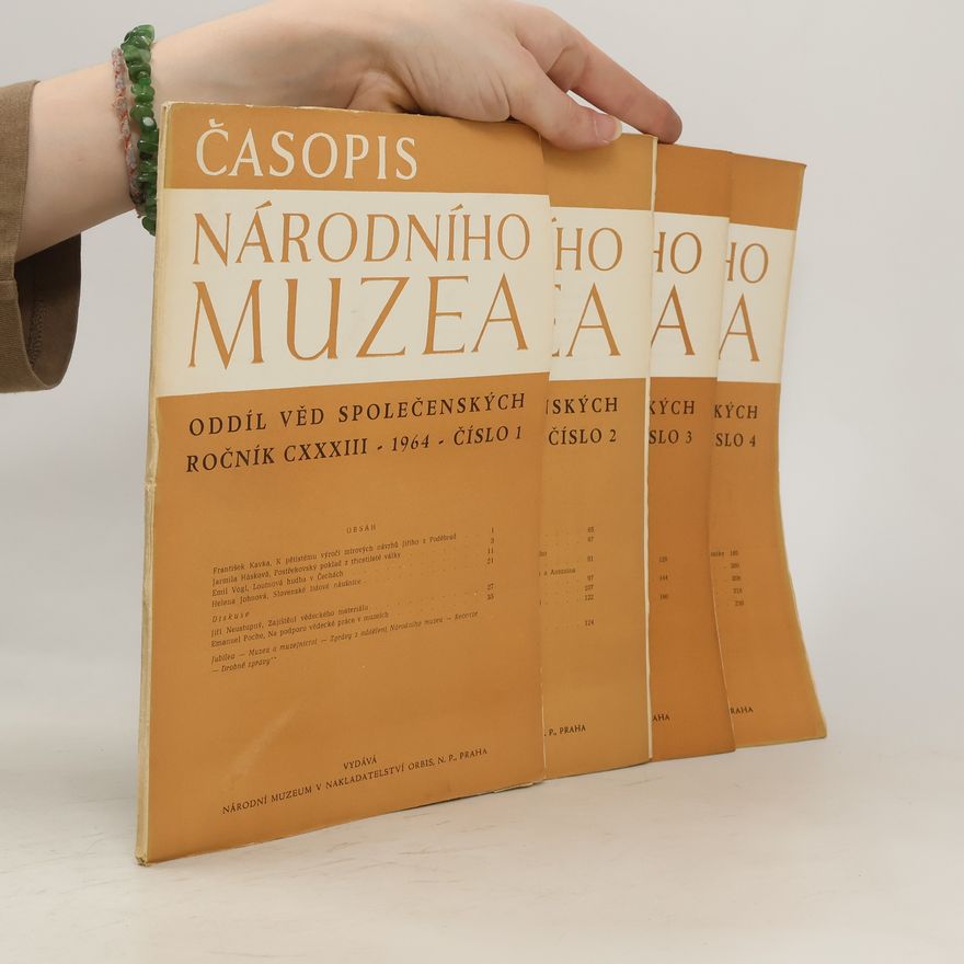 Kolektiv autorů Časopis národního muzea 1-4/1964