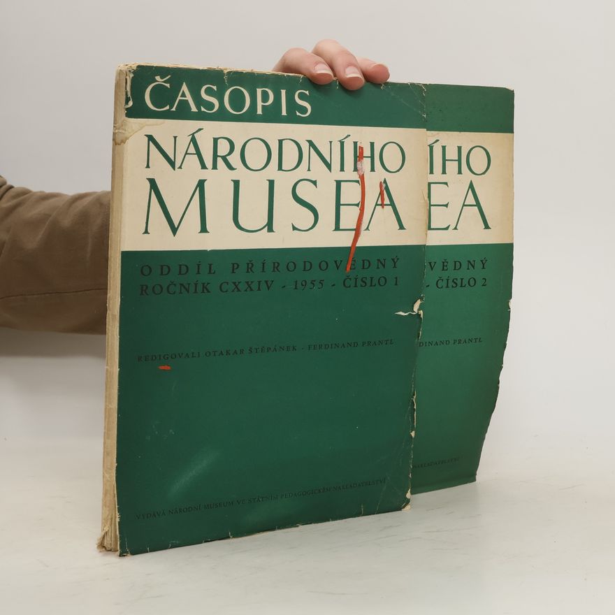 Collectif d'auteurs Časopis národního musea. Oddíl přírodovědný. Ročník 1955, číslo 1 a 2.