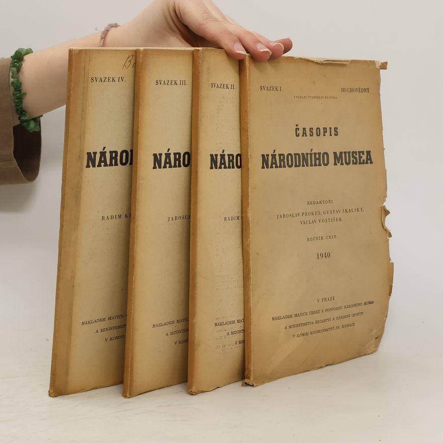 Kolektiv autorů Časopis Národního muzea 1-4/1940