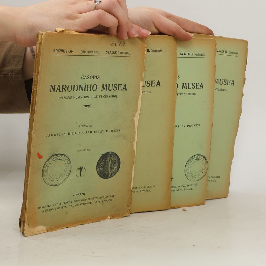 Kolektiv autorů Časopis národního musea 1936. Ročník CX. Číslo 1-4