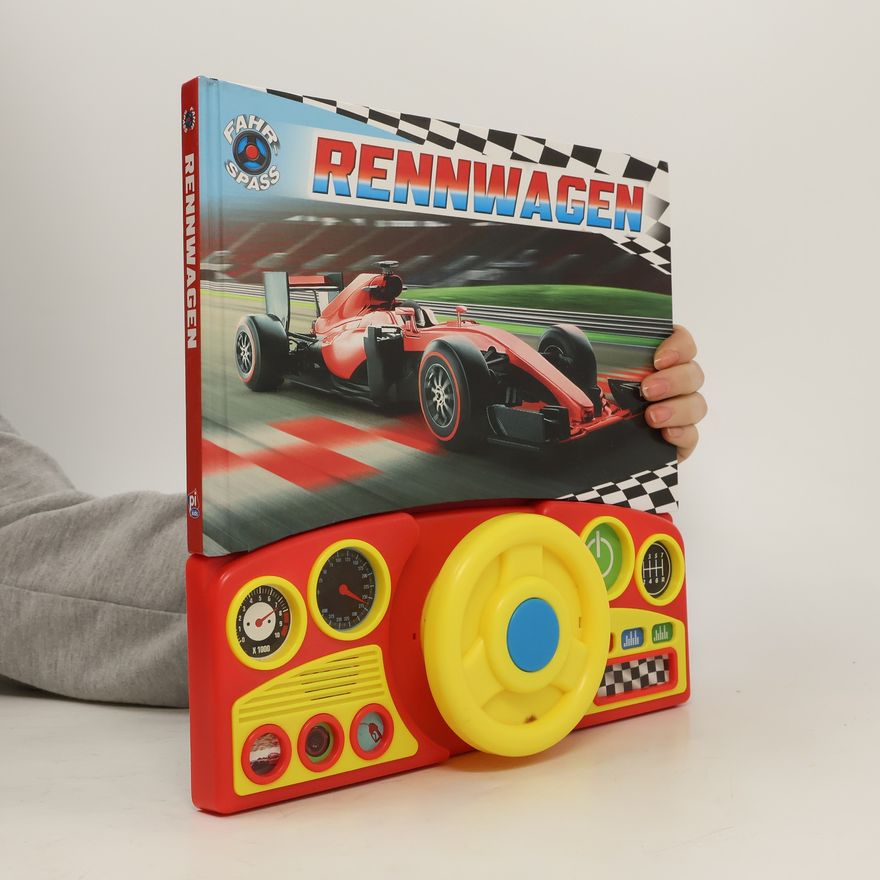 Phoenix Int Publications Rennwagen - Soundbuch - Pappbilderbuch mit beweglichem Lenkrad und 13 coolen Geräuschen für Kinder ab 3 Jahren